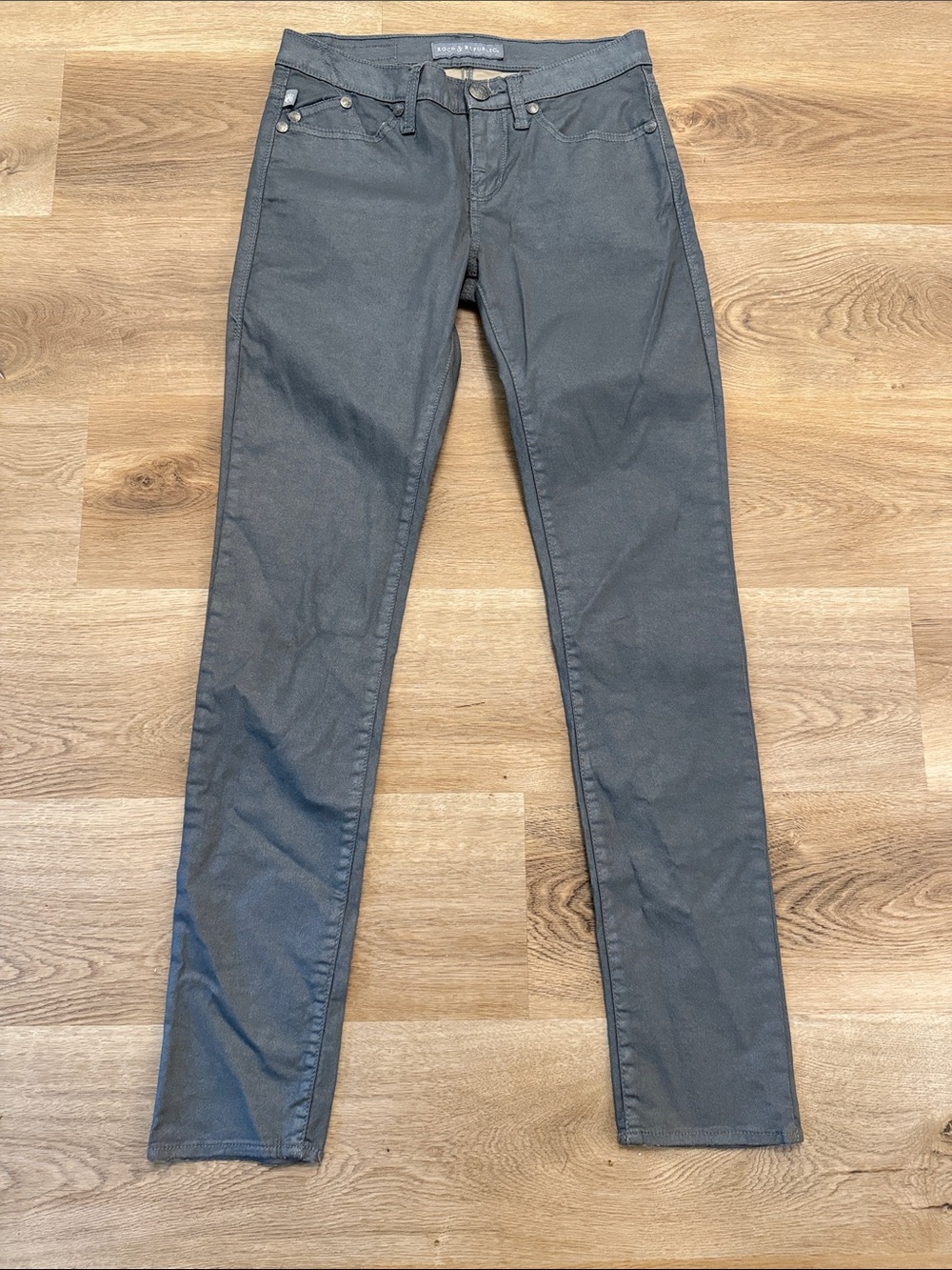 Rock & Republic Women's Skinny Jeans in Charcoal Gray